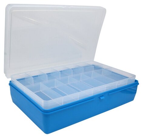 фото ТИП-2 Коробка, двухъярусная (со съёмной полочкой), 235*150*65 мм. (салатовый)