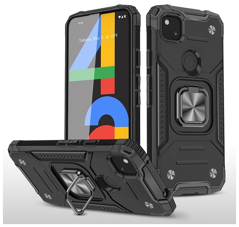 Противоударный чехол Legion Case для Google Pixel 4a черный