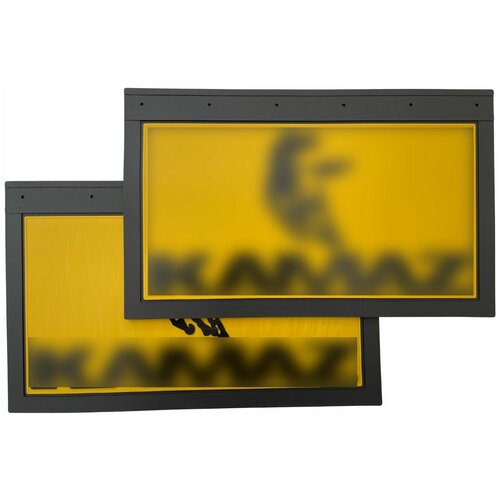 Брызговики на грузовик KAMAZ прицеп задние 580х360 LUX знак 1949₽