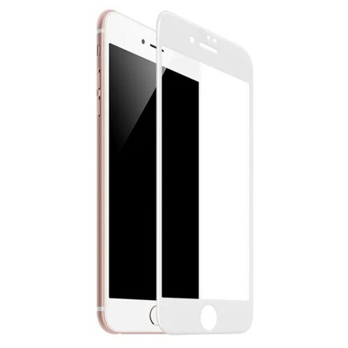 Защитное стекло на iPhone 7/8/SE (2020) (GH3), HOCO, закруглённое, белое lanxiu защитное стекло защитное стекло для ip 7 8 se 2020 4 7 6d черное