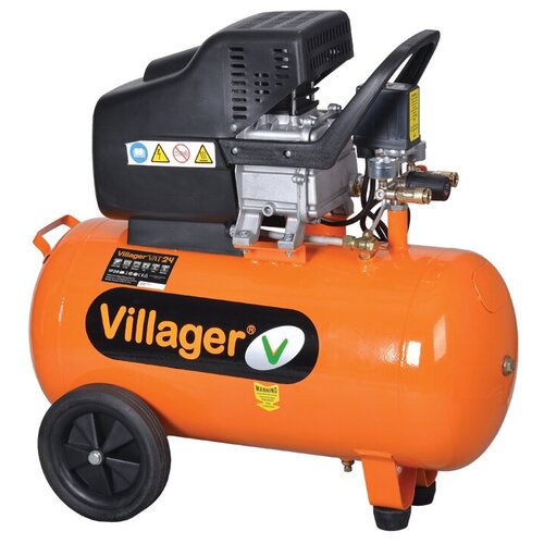 Воздушный компрессор Villager VAT 24 L компрессор villager agm 24 l