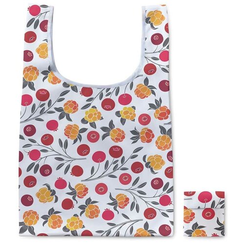 фото Складная сумка багги joyarty "сочные ягодные ветки", 67х41 см