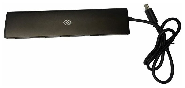 Разветвитель USB-C Digma HUB-7U2.0-UC-B черный
