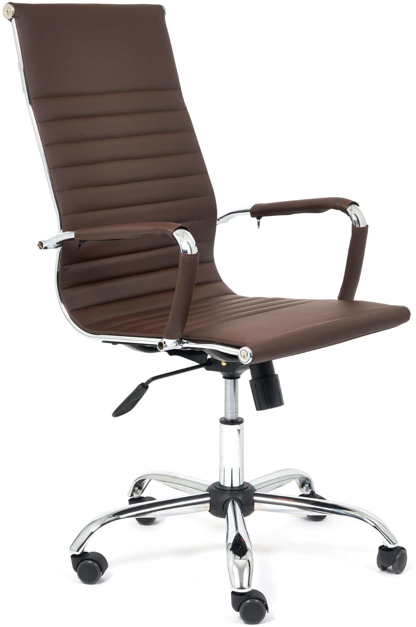 Кресло руководителя TETCHAIR URBAN кож/зам, коричневый, 36-36 - фотография № 2
