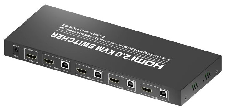 KVM Переключатель HDMI 4х1 + USB Ultra HD V-2.0 /VСonn/