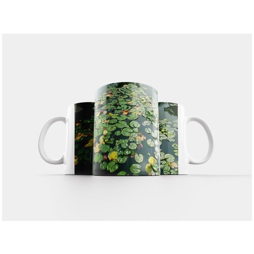 фото Кружка "кувшинок, пруд, природа" 320 мл lotsprints