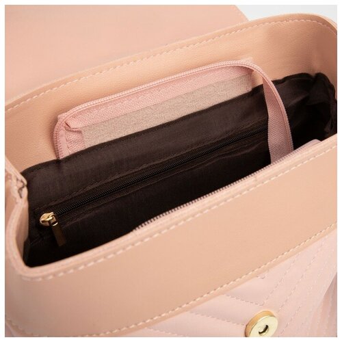 фото Рюкзак, отдел на клапане, цвет розовый