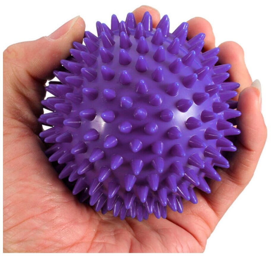 Мячик для собак с шипами, 8,5 см, фиолетовый