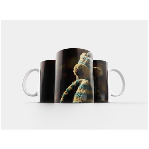 фото Кружка "тедди, плюшевый мишка, вязанный" 320 мл lotsprints