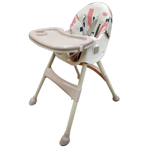 стульчик для кормления luxmom q2 розовый с детским ковриком Стульчик для кормления luxmom Q2, розовый с рисунком