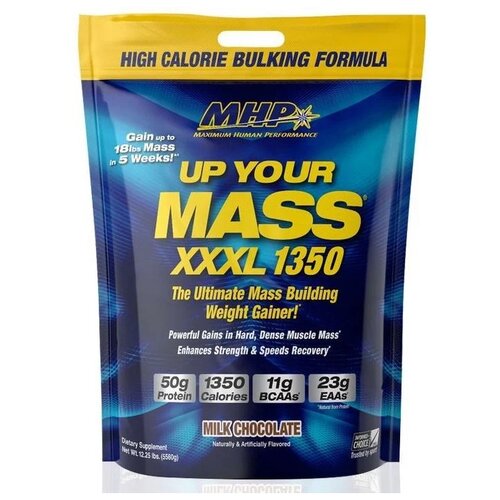 Гейнер MHP Up Your Mass XXXL 1350, 5440 г, молочный шоколад