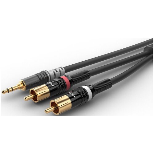 Кабель аудио 1xMini Jack - 2xRCA Sommer Cable HBP-3SC2-0090 0.9m кабель аудио 1xmini jack 2xrca sommer cable hba 3sc2 0300 3 0m