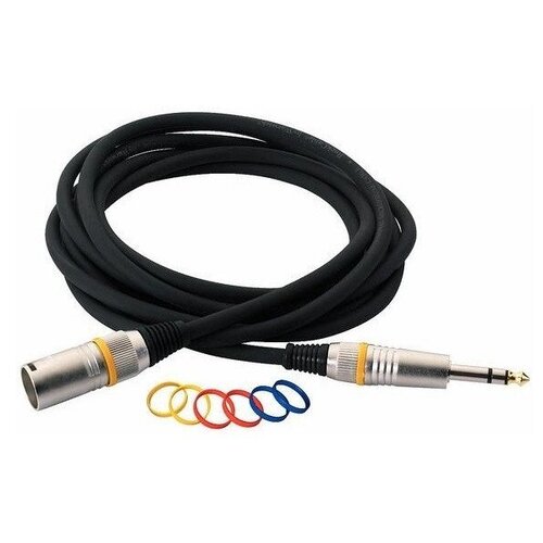 Кабель XLR(M)-джек1/4, 5 метров Rockcable RCL30385 D6 M