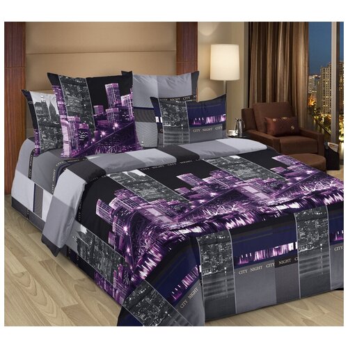 фото Постельное белье сити 2, бязь (евро 200х200) текс-дизайн