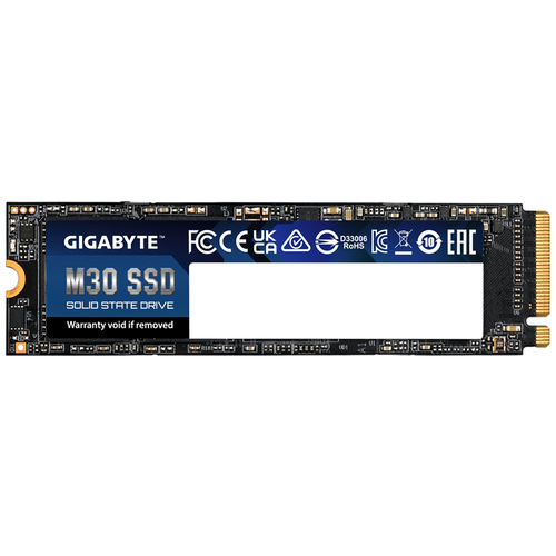 SSD диск GIGABYTE M30 M.2 2280 512 Гб PCIe Gen3 x4 NVMe 3D NAND TLC (GP-GM30512G-G)