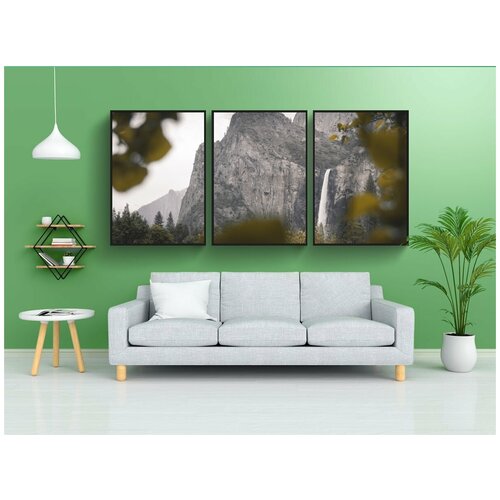 фото Набор модулных постеров для интерьера "йосемити, национальный парк, калифорния" 60x90 см. в тубусе, без рамки lotsprints