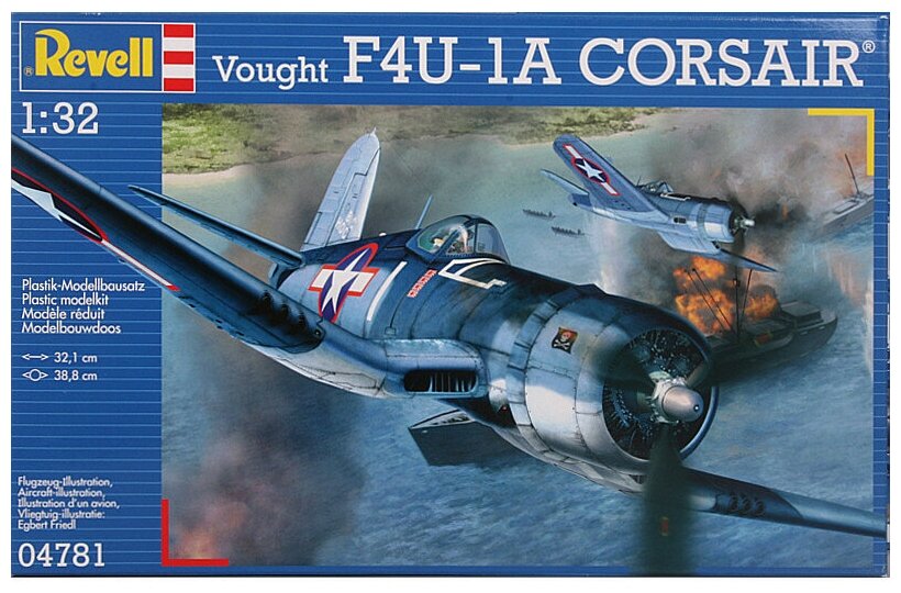 Сборная модель Revell Истребитель-бомбардировщик Vought F4U-1D Corsair - фото №5