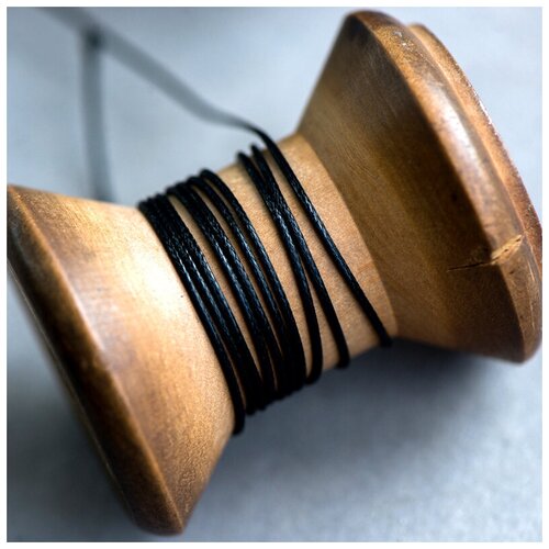 Купить Шнур вощеный 0.5 мм 20 метров для шитья / рукоделия / браслетов, цвет бежевый, Кафебижу