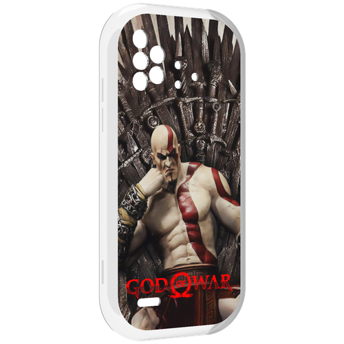 чехол mypads god of war кратос для honor x10 max задняя панель накладка бампер Чехол MyPads God of War Кратос для UMIDIGI Bison X10 / X10 Pro задняя-панель-накладка-бампер