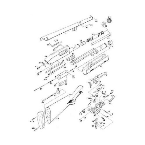 Ось шептала Remington 870, 11-87 (53)