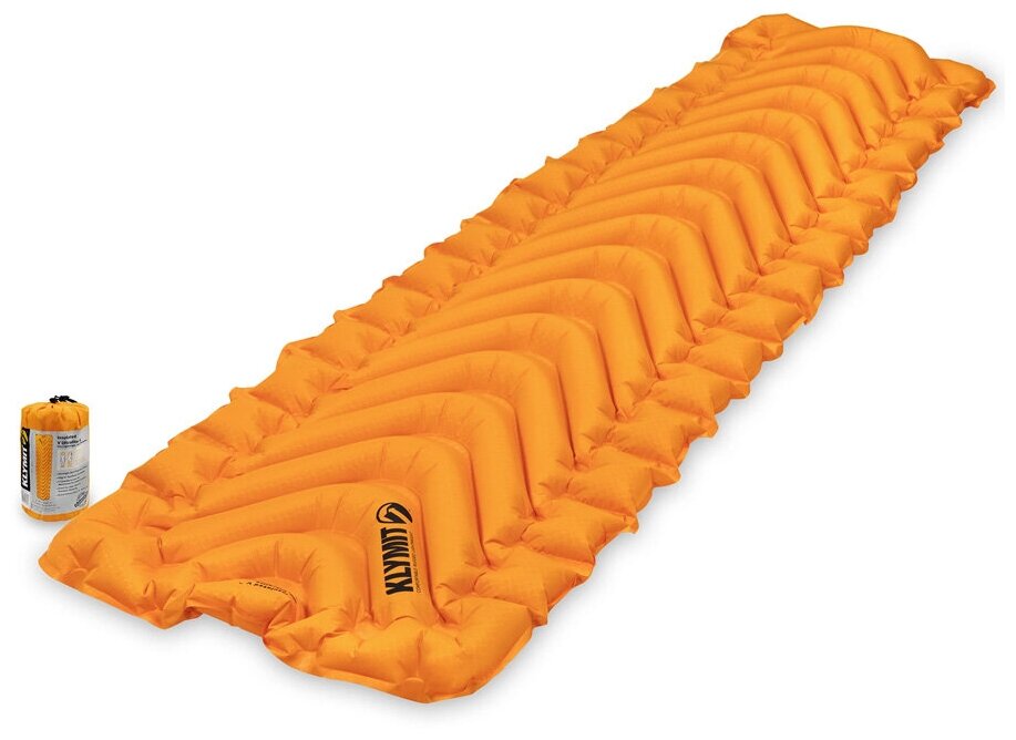 Надувной туристический коврик Klymit Insulated V Ultralite SL - Оранжевый (06IUOR02C)