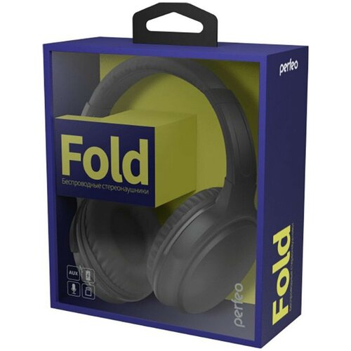 Bluetooth наушники Perfeo Fold черные 116000₽