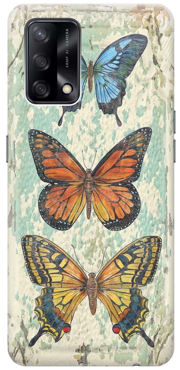 фото RE: PA Чехол - накладка ArtColor для OPPO A74 с принтом "Три бабочки"