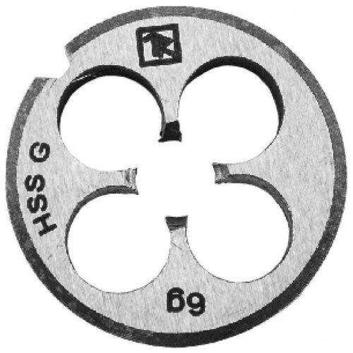 Круглая ручная плашка М12х1.5 (Ф38х10 мм) Thorvik MD1215 плашка спец м12 х 1 75 мм