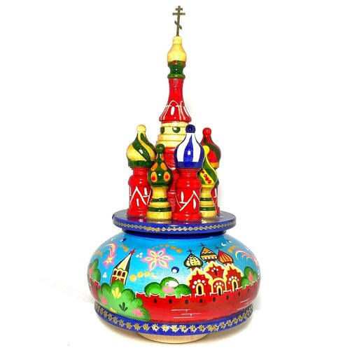 Музыкальный собор из дерева крутящийся 