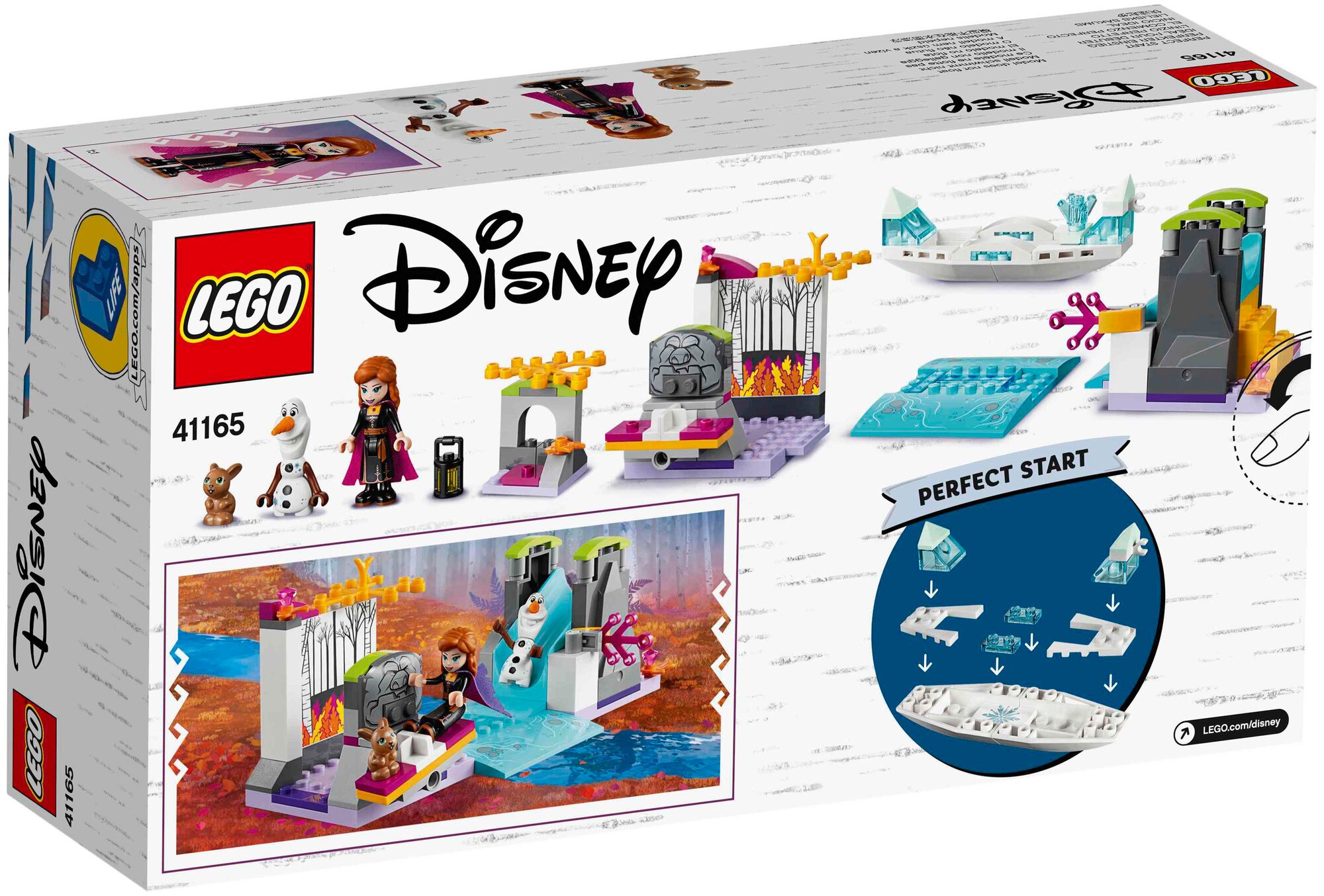 Конструктор LEGO Disney Princess Frozen 2 Экспедиция Анны на каноэ, 108 деталей (41165) - фото №2
