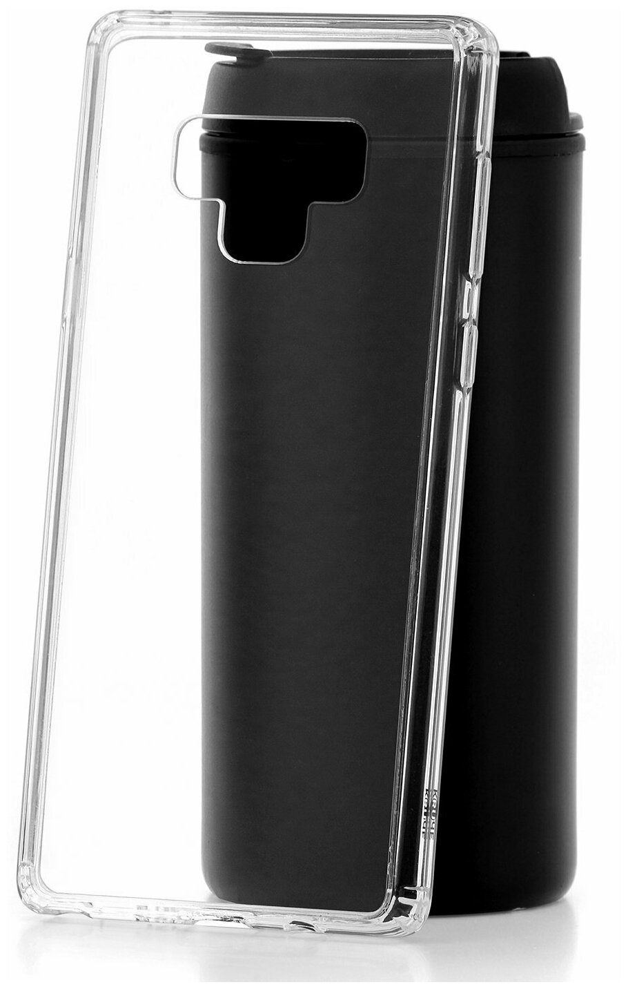 Чехол на Samsung Galaxy Note 9 Kruche Acryl Crystal прозрачный, защитный силиконовый бампер, противоударный пластиковый кейс с защитой камеры
