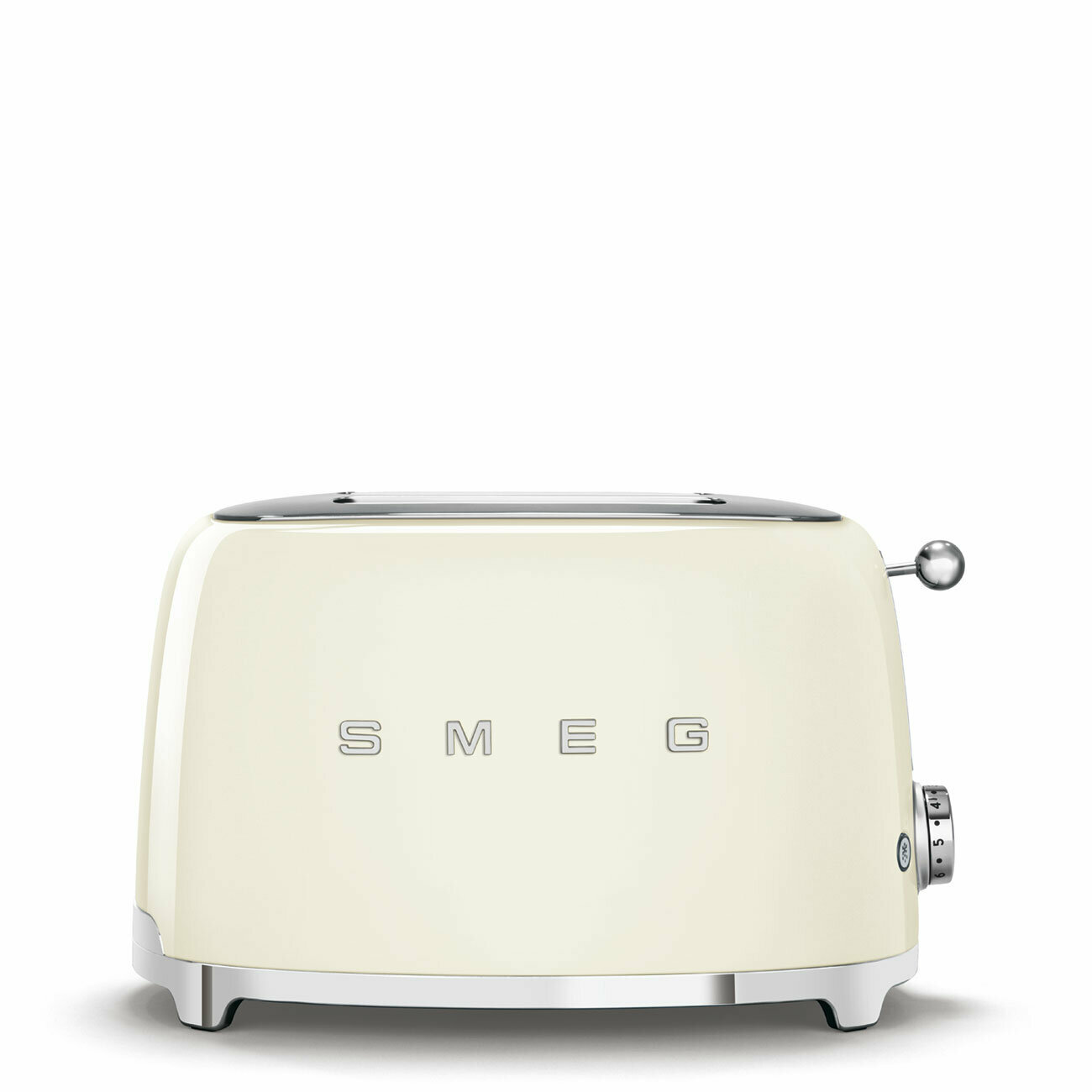 Тостер SMEG TSF01CREU, регулировка степени обжаривания, подогрев, разморозка, 4 ломтика хлеба