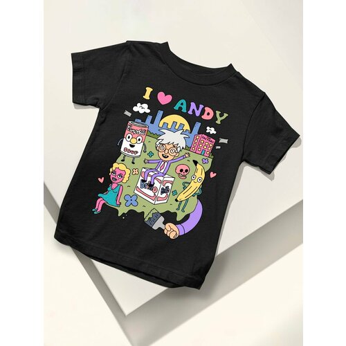 фото Футболка каждому своё, размер 128, черный