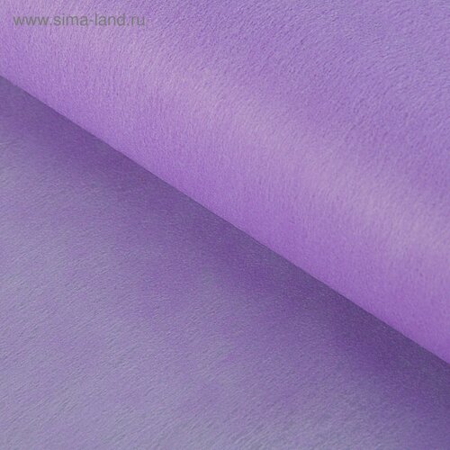 Фетр для упаковок и поделок однотонный светло-сиреневый двусторонний рулон 1шт 50 см x 15 м 494₽