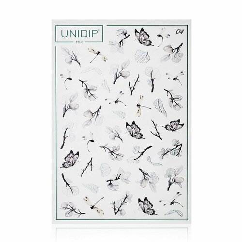 UNIDIP Слайдеры для дип-системы/ наклейки водные/ 04 стрекоза