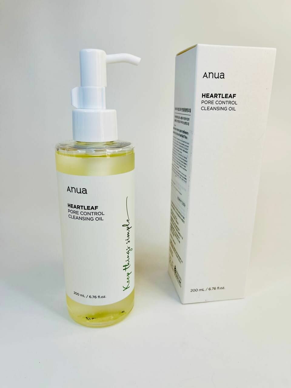 Гидрофильное масло для глубокого очищения пор Anua Heartleaf Pore Control Cleansing Oil, 200 мл — фото 1