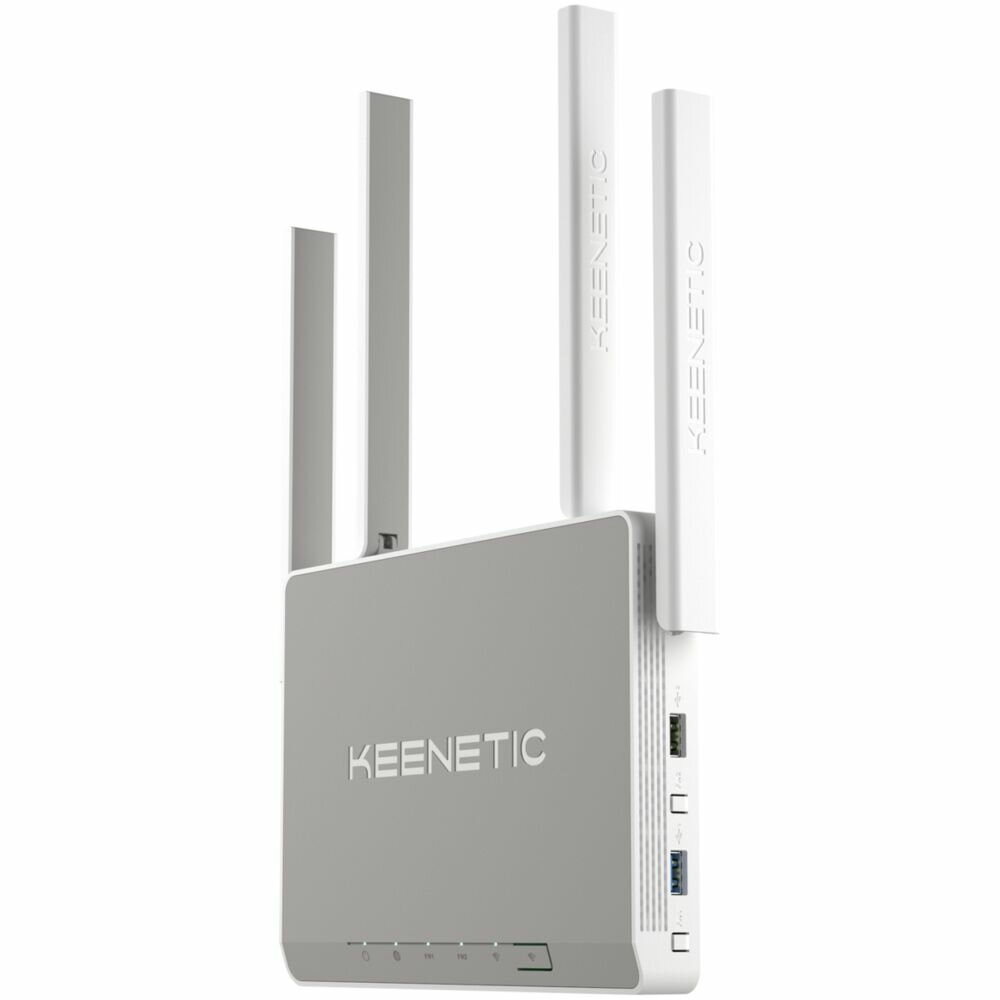 Беспроводной маршрутизатор Keenetic Giga KN-1011 Wi-Fi 6 AX1800 4xGbLAN, 1xGbWAN, 1xSFP 1xUSB2.0, 1xUSB3.0, поддержка 3G/4G модема — фото 1