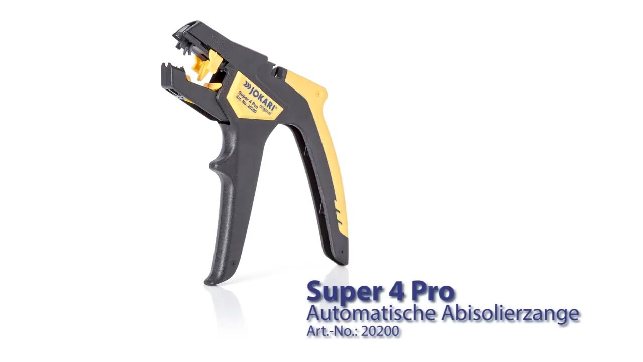 Клещи для снятия изоляции эргономические JOKARI Super 4 Pro арт.20200 — фото 1