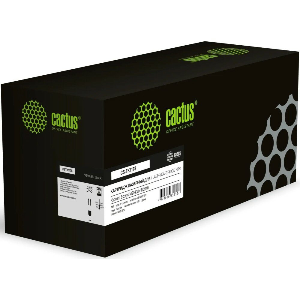 Cactus Картридж лазерный CS-TK1178 TK1178 ASIA CN черный 7200стр. для Kyocera Ecosys M2040dn M2040