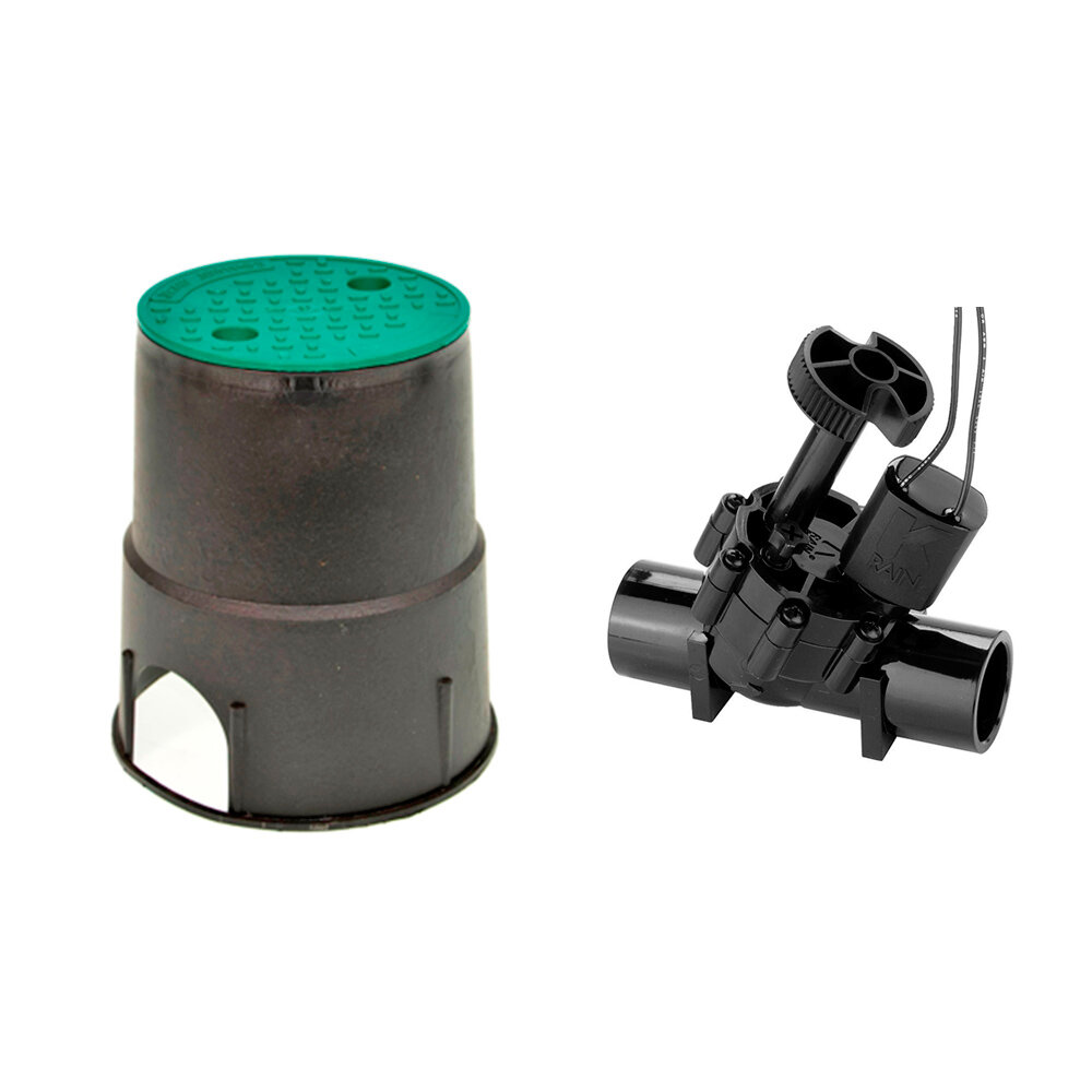 Комплект короб мини IRRITEC + э/м клапан K-Rain 7001-BSP PRO 100: 1" ВР с регулятором потока.