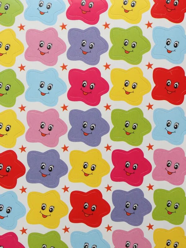 Набор наклеек Пилот "Звездочки" 15.8x11.5см, бумага, поощрительный, 400шт — фото 1