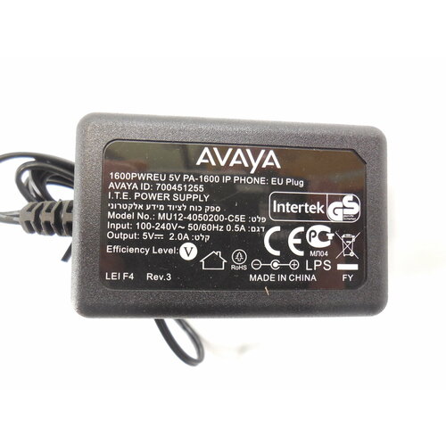 Блок питания Avaya 1600PWR 700513357 для телефонов 3500₽