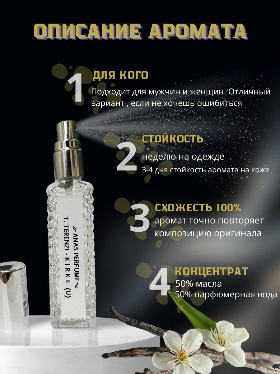 МАСЛЯНЫЕ ДУХИ УНИСЕКС по мотивам TIZIANA TERENZI KIRKE от ANAS PERFUME 15 мл