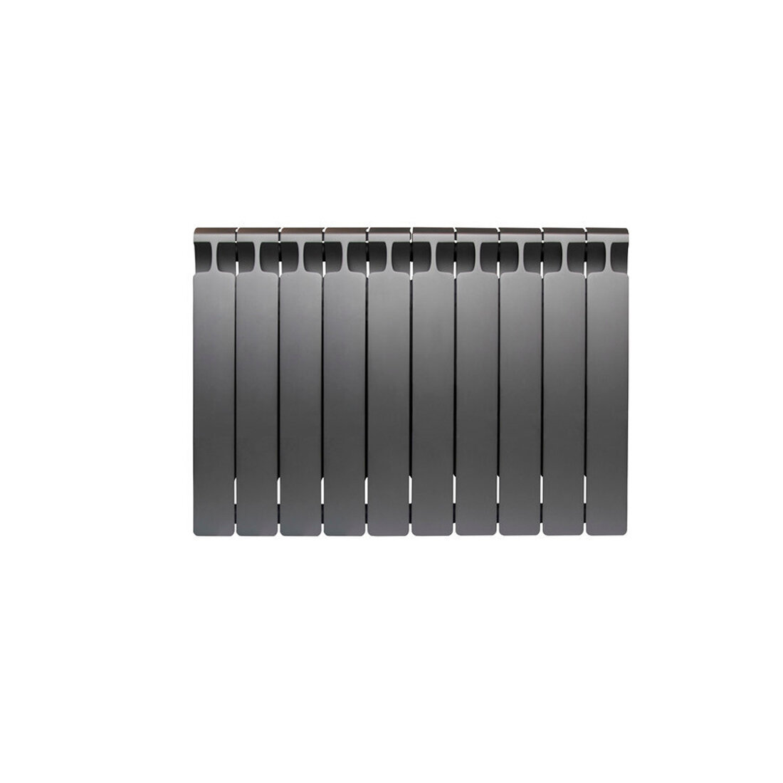 Радиатор биметалл RIFAR Monolit 500 10 секций боковое подключение цвет Титан