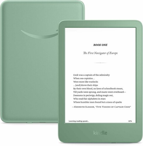 Kindle 第11世代 2024 16GB Электронная книга Amazon Kindle 11 2024 16Gb (без рекламы) Зеленый