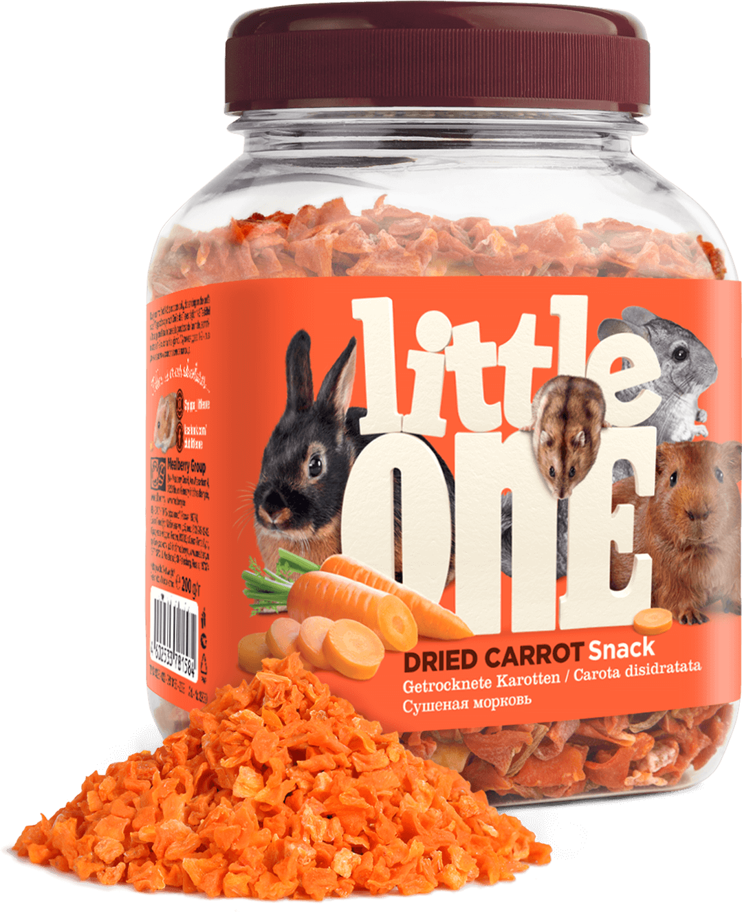 Little One Лакомство для грызунов сушеная морковь - 200 г