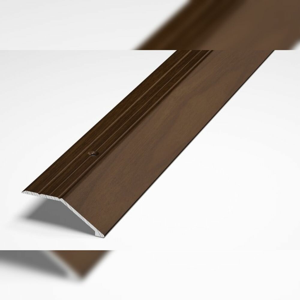 Порог напольный разноуровневый 45x15 мм длина 09 м профиль-порожек алюминиевый Лука ПР 04 Венге