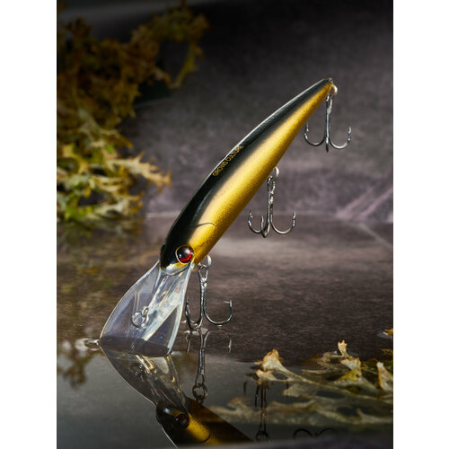 Воблер шумовой Бандит Минноу на щуку судака 12 см 20 гр до 8 м цвет 12 / для троллинга и спиннинга