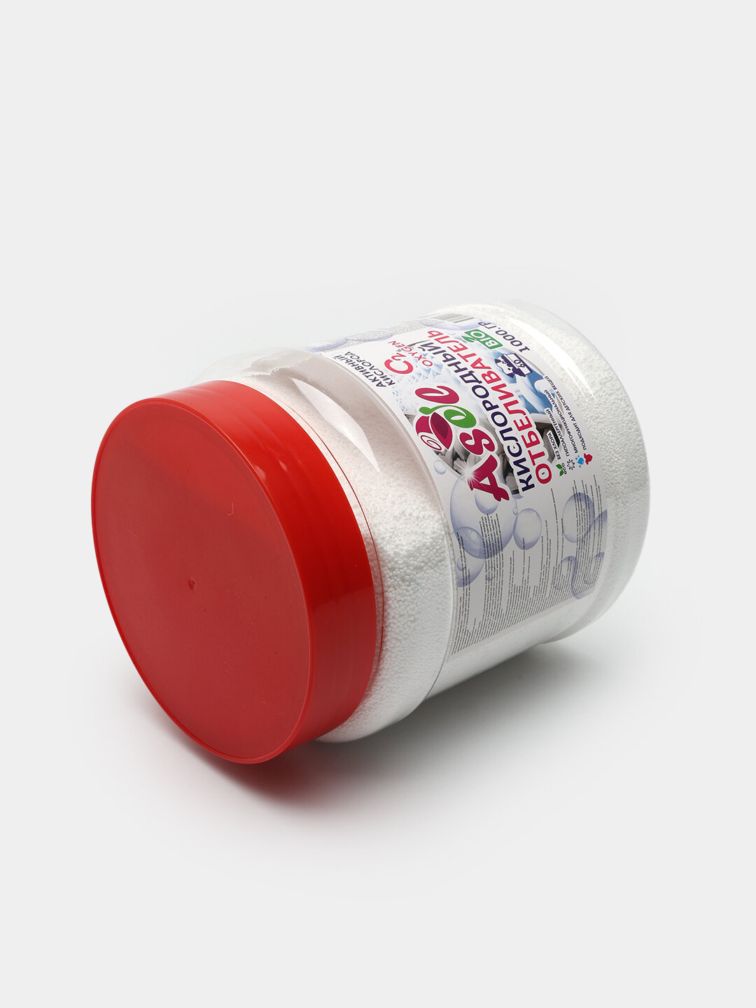 Асел Кислородный Отбеливатель-Пятновыводитель, для белых тканей, 1000 г — фото 1