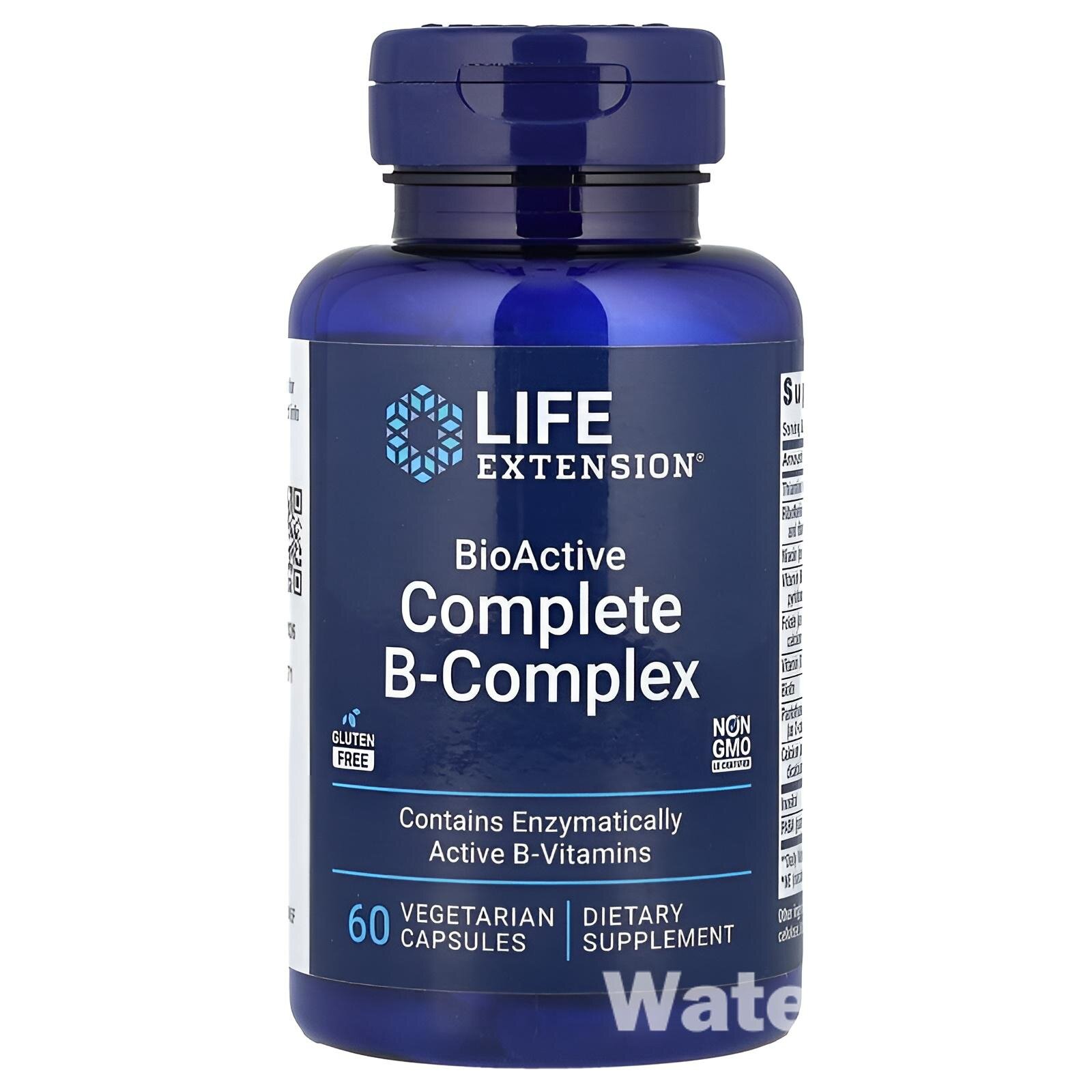 Полный биоактивный комплекс Life Extension "Витамины группы B", 60 капсул